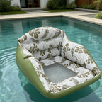 Adult Large Tropical Inflatable Water Sofa with Cup Holder