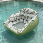 Adult Large Tropical Inflatable Water Sofa with Cup Holder