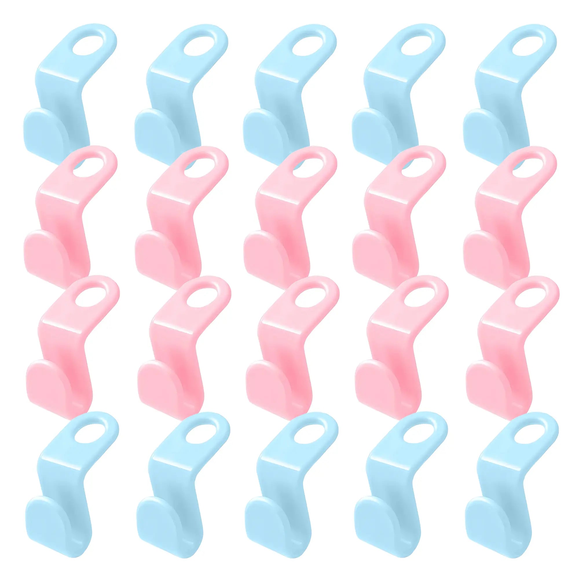 20-Count Space-Saving Hanger Connector Hooks