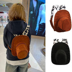 Cowboy Hat Backpack，Cosplay Toy Costume Backpacks with Adjustable Length Shoulder Strap,Bag for Birthday Party Gift(Brown)