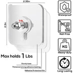 40-Piece Self-Adhesive Wall Frame Hooks