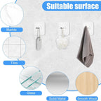 40-Piece Self-Adhesive Wall Frame Hooks