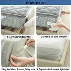 4-Piece Bed Sheet Holder Strips for Mattresses